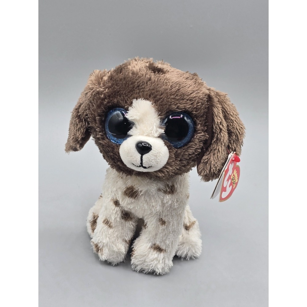 TY Beanie Boos Muddles Puppy Dog 6" Stuffed Animal Plush 2021 Original Tags